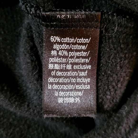 Victoria's Secret Black Crewneck Long Sleeve Cropped Sweatshirt - Picture 12 of 16